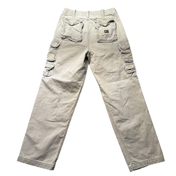 Urban Pipeline Cargo Pants Men’s 32x34 Beige Cotton Twill Multi Pocket Utility - Picture 2 of 13